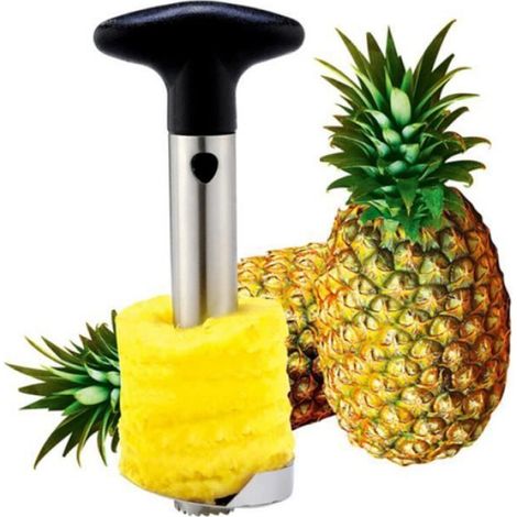 Éplucheur Ananas - Couteau Éplucheur Fruits en Acier Inoxydable - Pour Préparation Cuisine Maison - 1 Pièce (1/4)