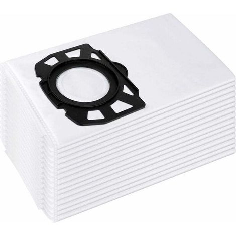 AMXCNOY Packung mit 15 Vlies-Staubsaugerbeuteln für Kärcher 2.863-006.0 KFI 487 Ersatzbeutel WD4 WD5 WD6 WD5P WD6P Premium MV4 MV5 MV6 Filterbeutel für Nass-/Trockensauger (1/4)