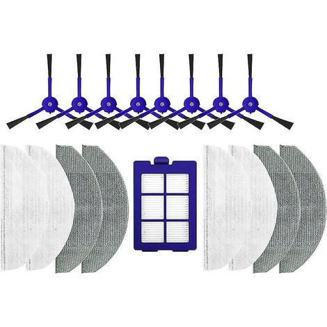 Waschbarer Seitenbürsten-Moppbezug, HEPA-Filter-Ersatzteile (1/4)