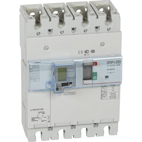 Interrupteur à déclenchement libre DPX³-I250 4 Pôles avec différentiel 250A LEGRAND 420298 (1/2)