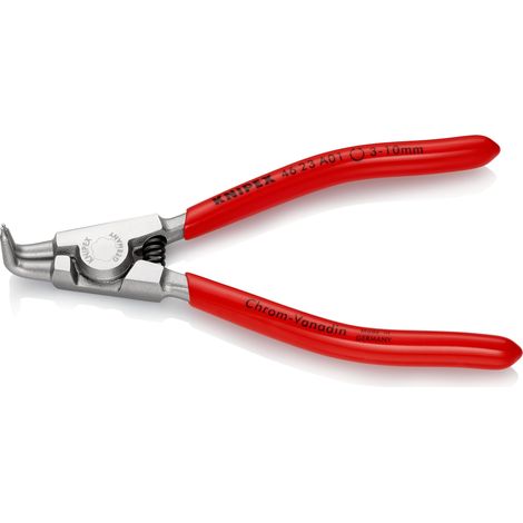 KNIPEX 46 23 A01 Alicate para arandelas para arandelas exteriores de ejes recubiertos de plástico cromado 125 mm (1/2)