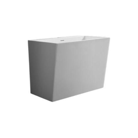 Wandwaschbecken Bernstein TW18 Mineralguss 50x35x40 cm Weiß matt