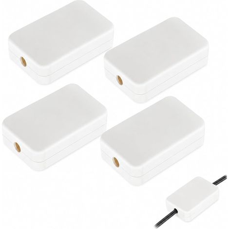 Lot de 4 petites boîtes de jonction - 55 x 35 x 15 mm - Boîte de dérivation en saillie - Petite boîte de dérivation en saillie - En ABS - Pour projets électroniques - Boîtier de circuit imprimé (1/5)