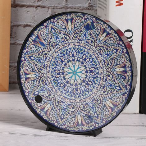 Tableau de Diamants 5D Mandala Lumineux - Kit de Broderie Diamant pour Décoration Murale DIY (1/4)