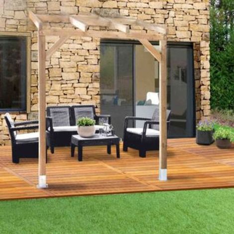 Tetto Couv'Terrasse in legno 3x2m – senza tetto (1/5)
