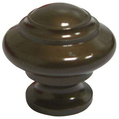 Pomolo Sagomato Ottone Bronzato Mm 20
