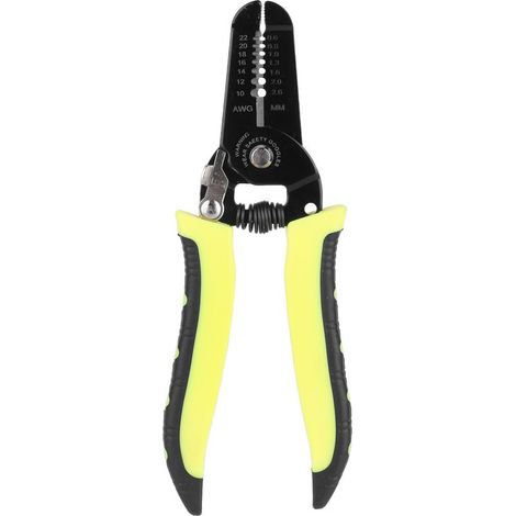 Strippeur de Fil Multi-outils de 7 Pouces, Outil PVC Tool en Acier Portable Outil Heavy Duttide, Coupe-Fils pour 10-24 Fils AWG. (1/5)