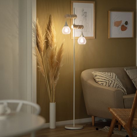 Lampada da Terra Monah Bianco