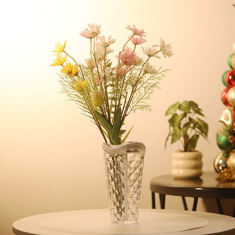 Lámpara de cristal 3 en 1, luces que cambian de color, lámpara de mesa con función de rociado, lámpara de mesa de cristal, humidificador, luz nocturna LED, rosa (1/5)