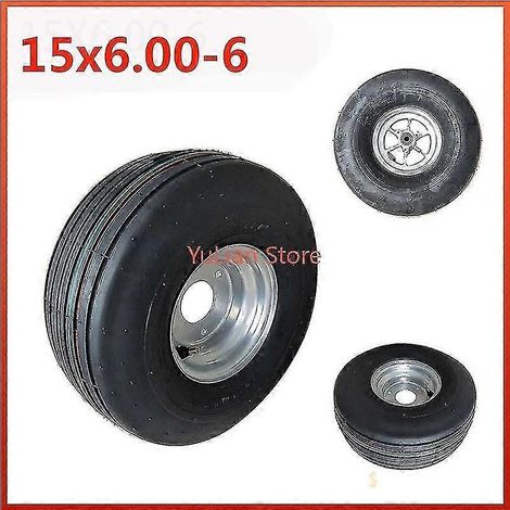 Bonne réputation 15x6.00-6 Rueda Con Alta Calidad Se Adapta A 168cc Karting Go Kart Motocicleta Llanta Con Neumtico Sin Cmara (1/5)