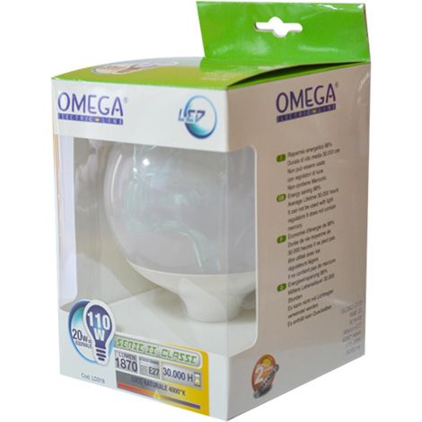 LAMPADINA GLOBO G120 17W LED E27 4000K (1/2)