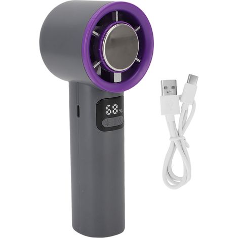 Ortviai Ventilatore Portatile – 4000mAh, 100 Velocità, Motore Brushless Silenzioso – ABS Robusto, Design Elegante con Display LED – Ideale per Ufficio e Viaggi (1/5)
