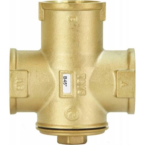 Vanne thermostatique MIX TVR 32/50 - Noir - Régulation efficace de la température - Protection anticorrosion (1/5)