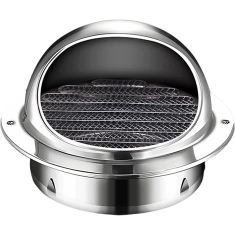 Cubierta de chimenea redonda de acero inoxidable, protección contra la lluvia, para estufa de leña, con protector contra pájaros, para sistema de escape, 70-200 mm (150 mm) (1/5)