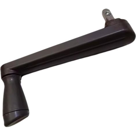 Manivelle pour parasol déporté — Embout carré 8x8 mm — Installation facile — Lot de 1 — Champagne-x (1/5)