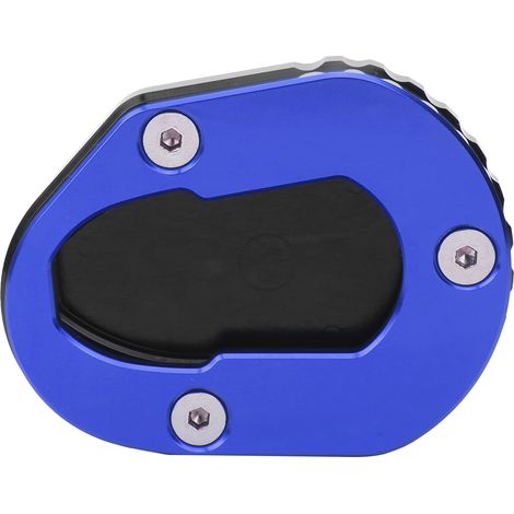 Support de béquille latérale élargi antidérapant pour moto YAMAHA MT125 YZFR125 2014-2018, plaque de base bleue (1/5)