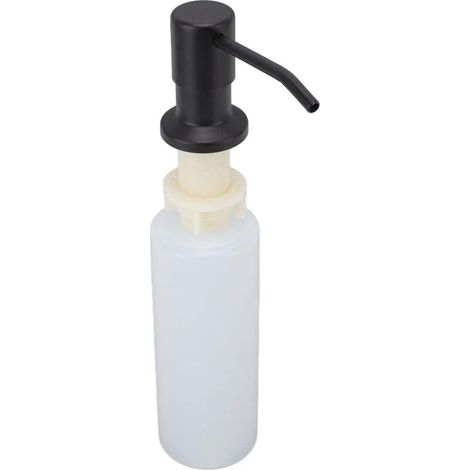 Distributeur De Savon À Vaisselle Pour Évier De Cuisine, Distributeur De Savon Intégré À Rotation À 360°, 500 Ml, Distributeur De Savon En Acier Inoxydable Pour Évier De Cuisine(Le Noir) (1/5)