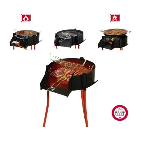 Barbacoa rustica GARCIMA 50 + parrilla rueda 41049 (1/2)
