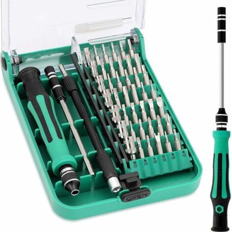 45 en 1 Tournevis Precision Kit Tools Petit Boite Tournevis de Précision Magnétique Tournevis Outils de Réparation (1/5)