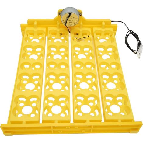 Plateau de retournement d'oeufs Plateau d'incubateur multifonction automatique pour 16 oeufs de canard 16 oeufs 72 oeufs de caille Incubation AC110V. (1/5)
