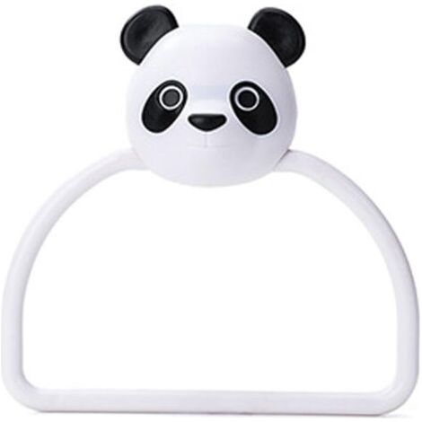 [Anneau de serviette mural dessin animé] Porte-serviette autocollant non marquant pour salle de bain et cuisine - Support mural facile à installer, matériaux de haute qualité (1/4)