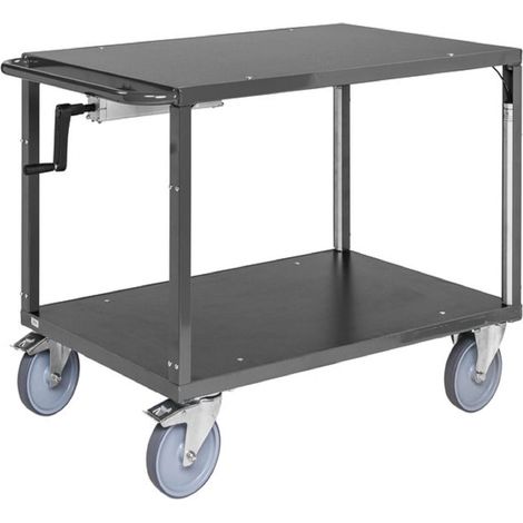 Carrello tavolo con altezza regolabile, 845-1100 mm - Kongamek KM337-2-HS-ERGO