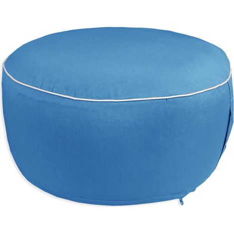 Pouf in Tessuto con Cuscino Gonfiabile Seduta Giardino Sfoderabile Da Esterno (1/5)