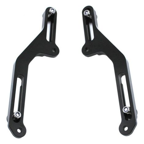 set. Color: Silver. Material: Metal. Motorcycle windshield mount, windshield adjustment bracket. (1/5)