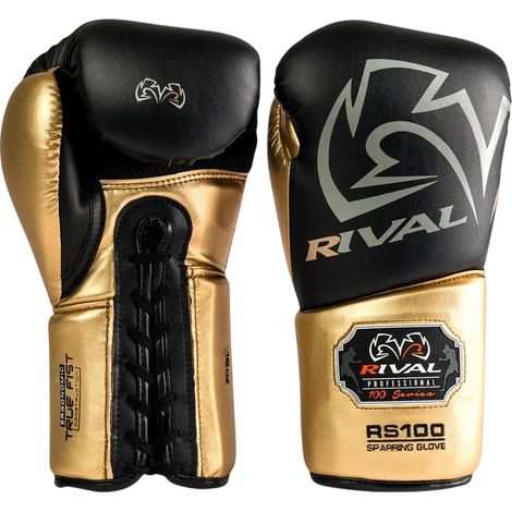 Gants de boxe Rival RS100 14 OZ Noir/Or