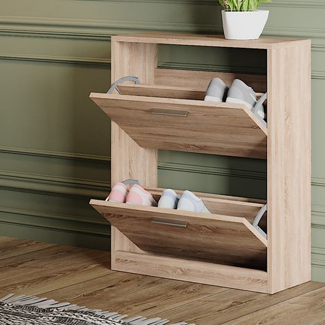 Schuhschrank Gizmo, Sonoma, 59 x 72.5 cm 2 Fächern, Vicco