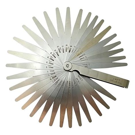 Stainless steel thickness wedge set for dimensional measurement (1/5)
