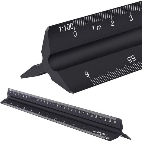 Règle Triangulaire Échelle, Architectes Ingénieurs (1/4)