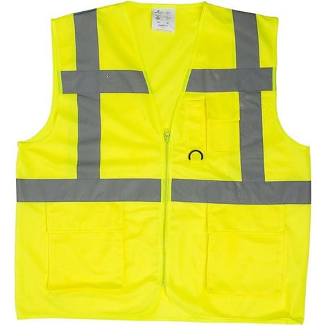 Gilet da lavoro estivo senza maniche YARD - Giallo Fluo 2XL - 56/58