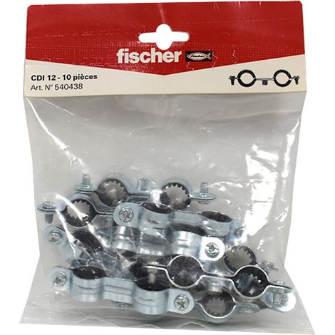 Collier double isophonique - diamètre 12 mm - 10 pièces - CDI - FISCHER (1/3)