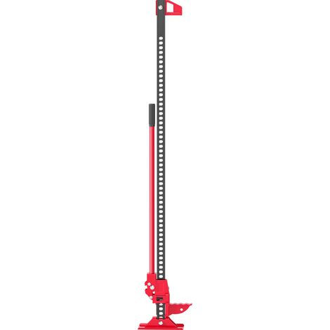 Cric farm jack tout-terrain ATV 4x4, cric pour voiture véhicule charge max. 3000 kg, hauteur de levage 11-135 cm, rouge (1/5)