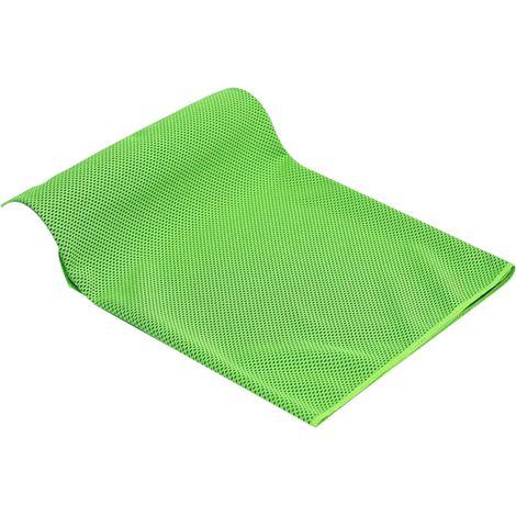 Serviette rafraîchissante Colorfast Légère Glace Douce Respirante Froide pour Yoga Sport Course à Pied Gym Entraînement Fitness Vert 30x80cm/11.81x31.5in (1/5)