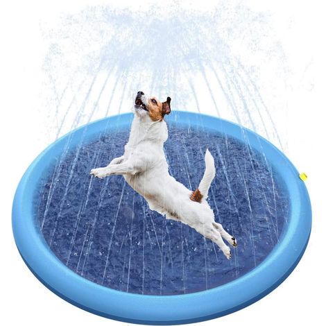 Piscine pour chien, tapis pour chien de 100 cm d'épaisseur, résistant aux éclaboussures et antidérapant, de jardin pliable et portable (1/5)