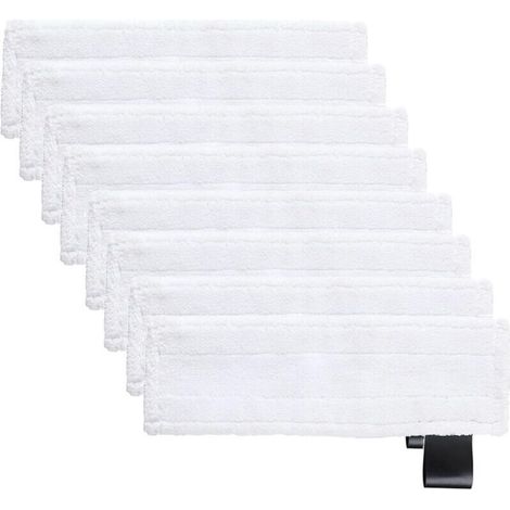 Accessoires nettoyeur8PCS Bonnettes Microfibre pour Kärcher, Lingette Remplacement pour Karcher Vapeur, Chiffons Microfibre pour Karcher SC2 SC3 SC4 SC5, Kärcher Bonnettes pour Buse de Sol (1/4)