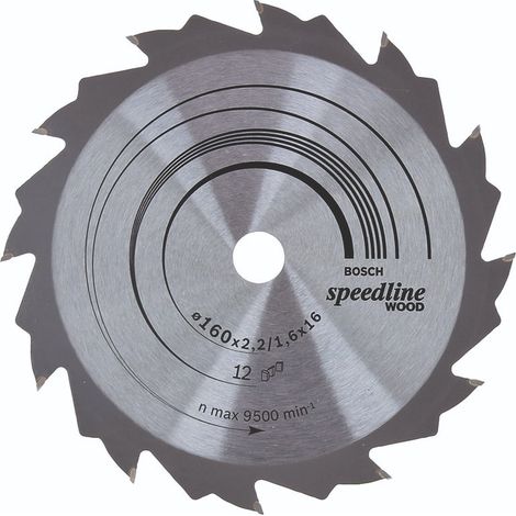 Hoja de sierra circular SE WO H 160x16-12 BOSCH 2608640784