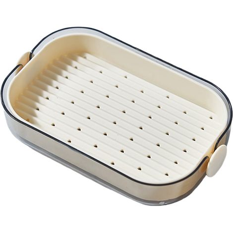 Boîte À Savon - Double Étage - Drainage Rapide Et Aération - Pour Salle De Bain Et Comptoir - Gris - 1 Pièce (1/5)