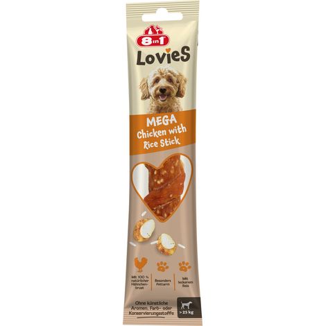 8in1 Hundeleckerli Lovies 90 g Hühnchen-Reis-Stick (1/3)