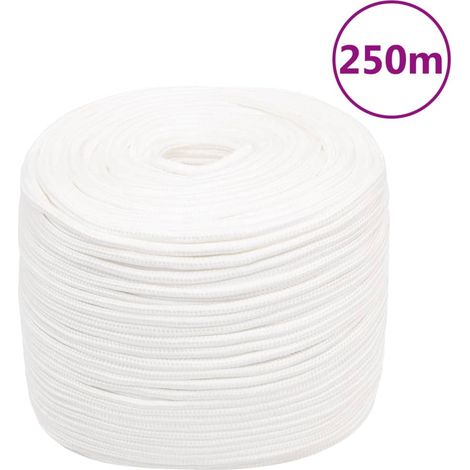Corde de bateau Cordage Blanc complet 8 mm 250 m Polypropylène 87821 (1/5)