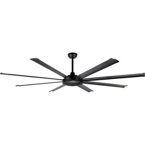 Ventilateur de plafond silencieux 200 cm – 8 pales – 6 vitesses – Télécommande – Système de ventilation réversible – Moteur DC à faible consommation – Orbegozo