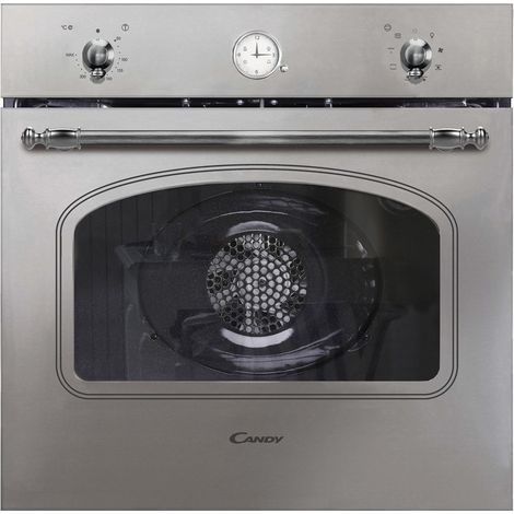Candy Classic FCC604X/E. Dimensione del forno: Media, Tipo di forno: Forno elettrico, Capacità interna forno totale: 65 L. Posizionamento dell'apparecchio: Da incasso, Colore del prodotto: Acciaio ... (1/5)