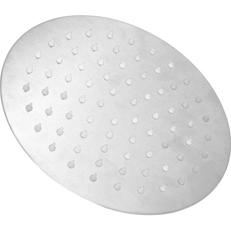 Runde, flache Edelstahldusche, 75 Düsen, thermostatisch, 8-Zoll-Deckenleuchte, G1/2-Anschluss. (1/5)