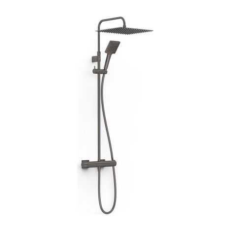 Ensemble de robinet mural Duo‑confort à 2 voies pour douche Project Graphite - TRES 22119901GR