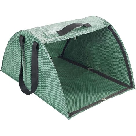 Ramasse-Feuilles XL, 50x35x75 cm, Plastique PP, Fibre Verre, Vert, Jardin, Gazon, Efficace, Poignée, Balayette (1/5)