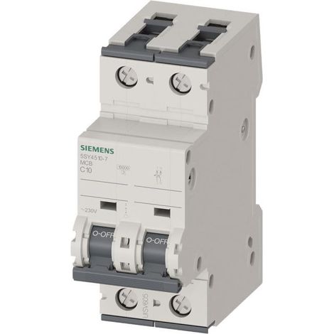 Siemens Interruttore automatico 230V 10kA, 1+N poli, C, 10A, T=70mm, 5SY45107