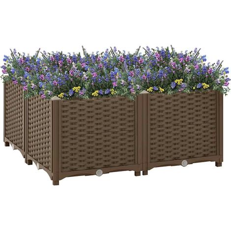 Hochbeet 80x80x38 cm Polypropylen