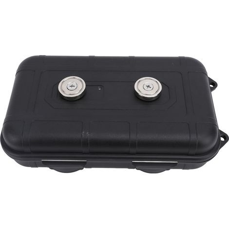 Wasserdichte magnetische Schlüsselbox, versteckt unter dem Fahrzeug, Schlüsselhalter, Uhrenetui, silberfarben, USB-Schlüssel (1/5)